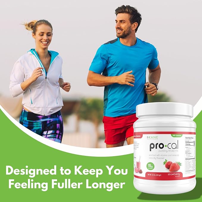 Pro-Cal Strawberry Meal Replacement Powder, 16.4 oz ??High Protein, Low Calorie Shake & Pudding Mix ??16 Servings, Delicious & Easy to Prepare ??Supports Healthy Weight Management (15.2oz, Strawberry)