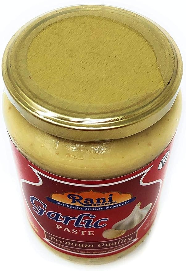 Asian Kitchen Garlic Cooking Paste 26.5oz (750g) Glass Jar ~ Vegan | Gluten Free | NON-GMO | No Colors | Indian Origin