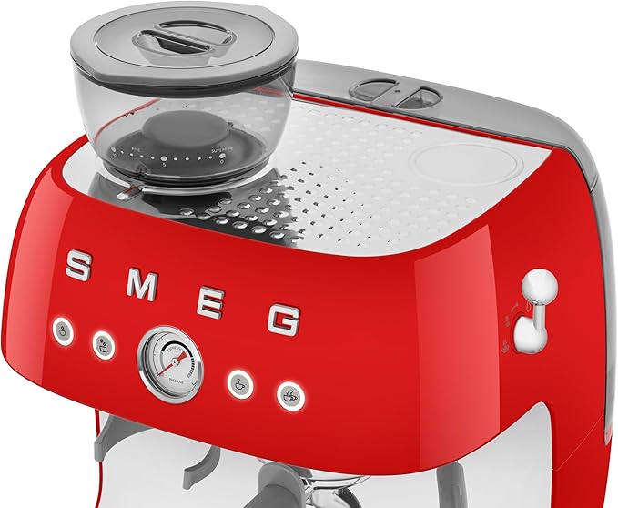 Smeg Semi-Automatic Espresso Machine (Red)