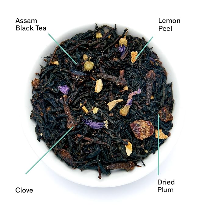 August Uncommon Metropolitan ??Bergamot Plum Earl Grey Black Tea ??Handcrafted Loose Leaf Tea for Daily Enjoyment ??Smooth and Aromatic with Bright Citrus Notes ??Convenient Resealable Pouch (1.8oz)