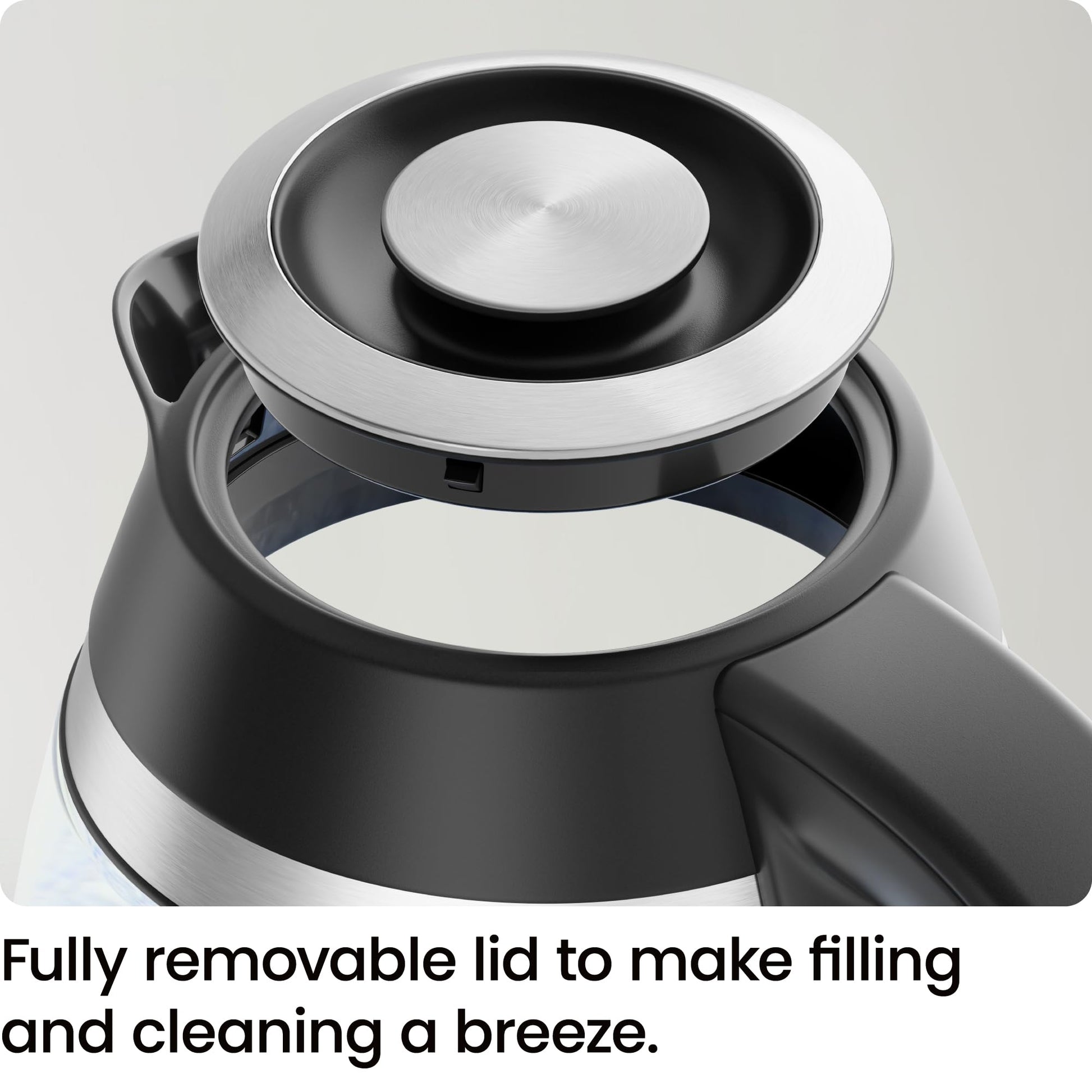 Chefman Electric Kettle, 1.8L 1500W, Hot Water Boiler, Removable Lid for Easy Cleaning, Auto Shut