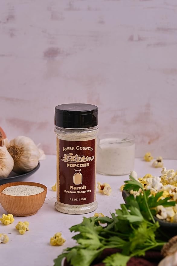 Amish Country Popcorn | Buffalo and Ranch Seasoning Bundle | Old Fashioned, Non-GMO and Gluten Free