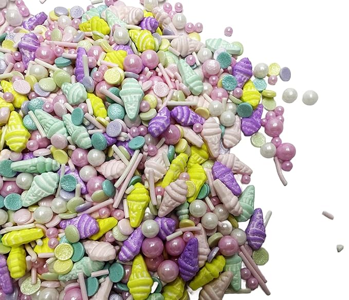 Ice Cream Dragees Sprinkles Gold Sprinkles for Cake Decorating, Gold Pearl Sugar Cupcake, Cookies, Ice Cream Toppings, 120g/ 4.2 Ounces Cake Decorationss Baking, Perfect for Christmas Wedding Shower, New Year?셎 Eve