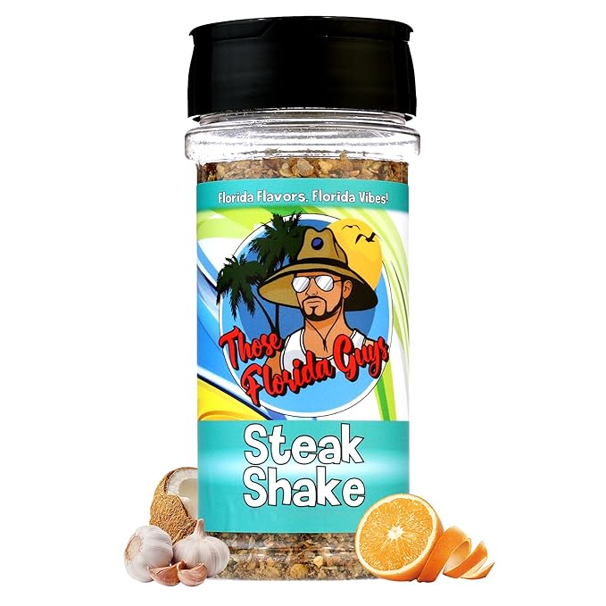 Steak Shake Seasoning - Bold Herby & Briny Blend With a Southern Twist for Unforgettable Flavor, 130g - Perfect all Spice Seasoning and rub for Beef, Chicken, Fish, Veggies & More