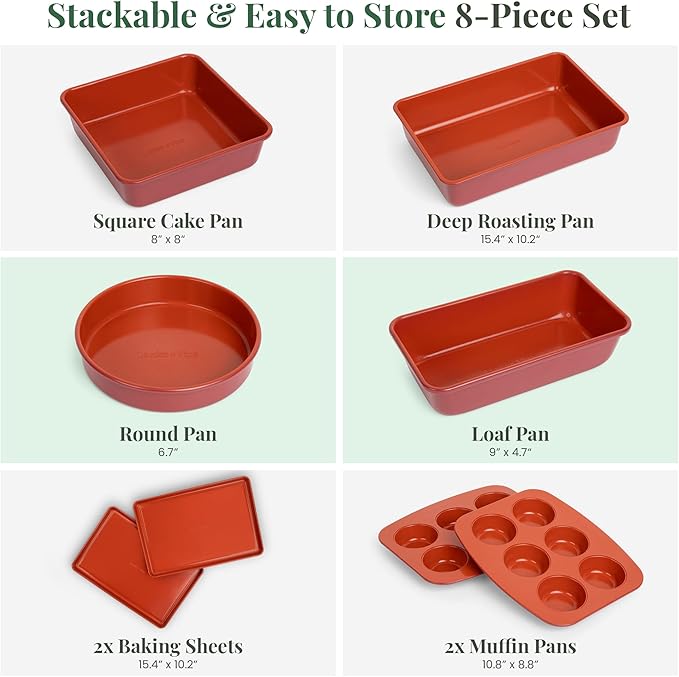 Larder & Vine 24 Piece Set (Cabernet) | Bakeware Set, Utensil Set, and Trivets