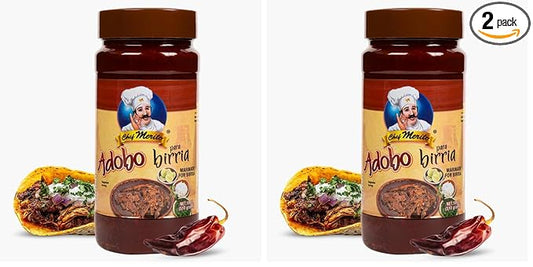 Chef Merito짰 Birria Marinade | Authentic Mexican Flavor | 14-15 Uses | Add Water or Broth | Mild Heat | Perfect for Birria Tacos & Stews | Made in USA | Trusted Since 1985 | (Pack of 2)