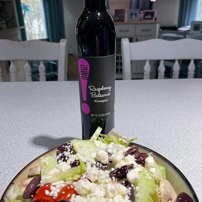 OMG! Oils: Raspberry Balsamic Vinegar (Perfect for Dipping, Marinades, Glazing and Topping!), 375ml/12.7oz??,<div>