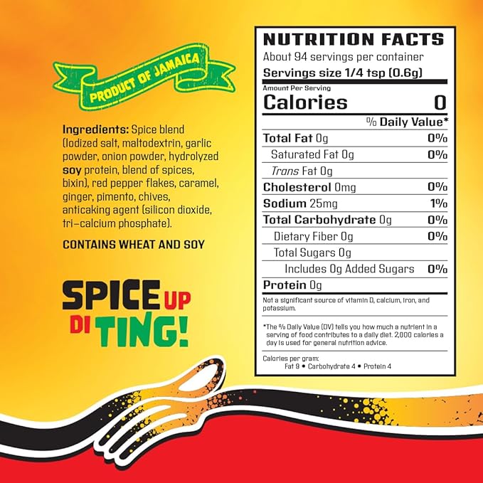 Spur Tree Jamaican Jerk Seasoning ??Authentic Caribbean ??All-in-one Seasoning Blend (6 Oz)