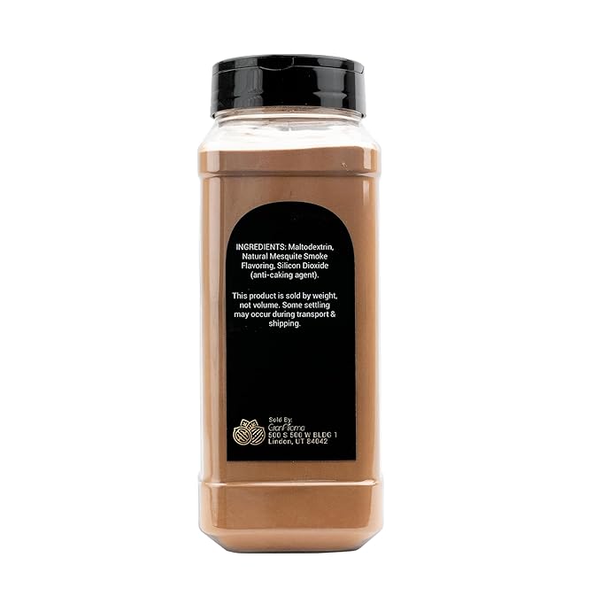 GranAroma Mesquite Smoke Powder, Bold Seasoning for BBQ, Meats, and Grilling (14 Ounce)