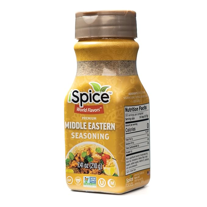 iSpice - MIDDLE EASTERN SEASONING World Flavor Super Spice Blend | All Natural | Ready to use as is | No preparation is necessary