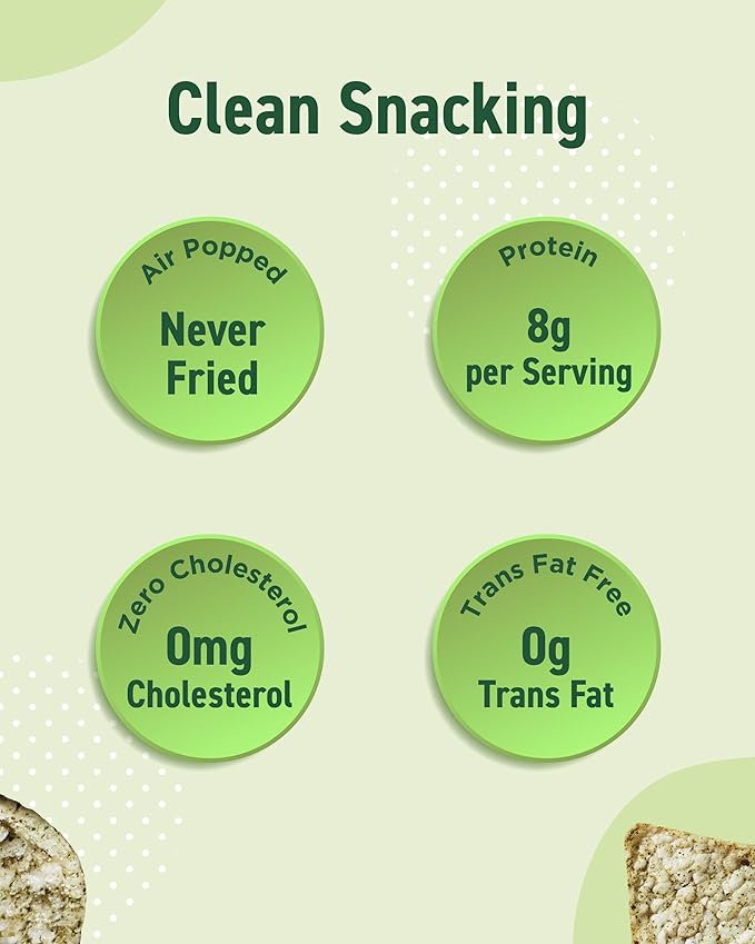 Darda Seaweed Rice Chips- Air-Popped Crispy Rice Chip Snacks with Korean Savory Seaweed Flavor, Low-Calorie Ksnack, Non-Fried, Zero Cholesterol, Light & Crunchy Snack Packs (4.23oz)