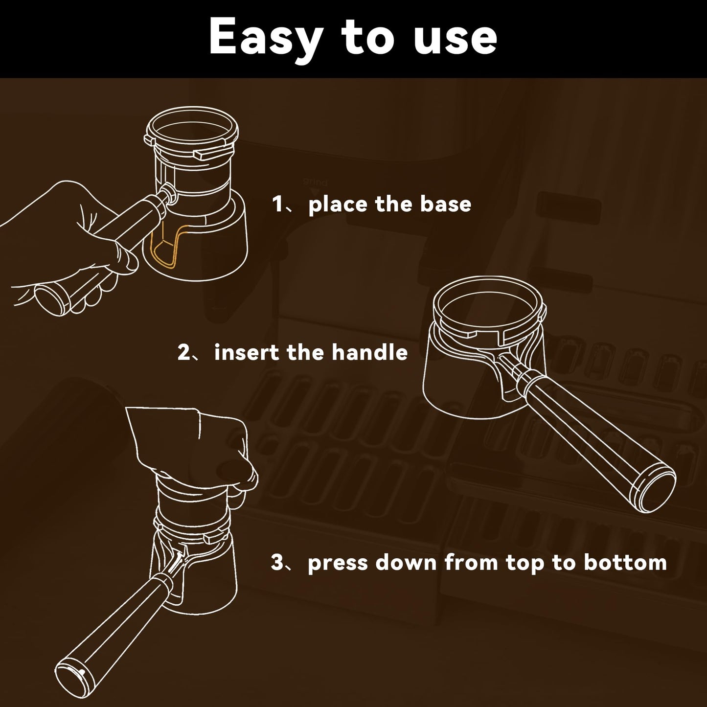 Portafilter Holder for Ninja Espresso Machine, Espresso Tamping Station