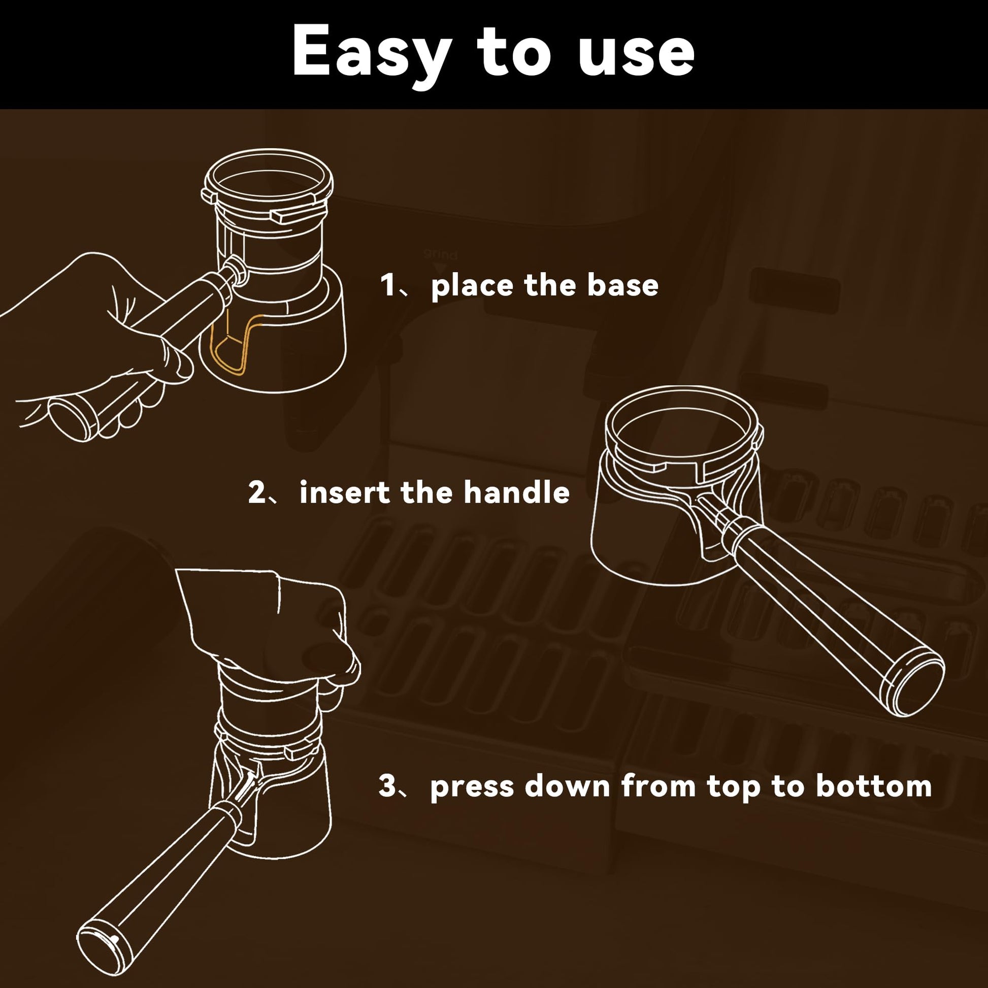 Portafilter Holder for Ninja Espresso Machine, Espresso Tamping Station