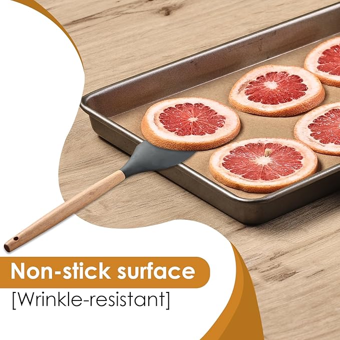 KitchenRaku 200 Pack Parchment Paper For Harvest Right Freeze Dryer Trays, Disposable Accessories for Freeze Dryer Trays, Prevent Food Items From Sticking (PPA11, 19 3/4" x 8 7/16",Large)