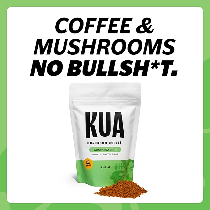 Gut Health Organic Mushroom Coffee Focus and Gut Support with Boosting Immunity and Elevates Mood | Healthy and Organic Lion's Mane, Turkey Tail, Chaga Mushroom | 30 Servings, 0 Sugar, 0 Calories