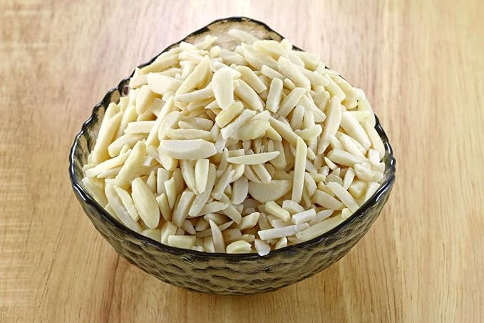 Food to Live - Blanched Slivered Almonds, 25 Pounds Chopped Raw Blanched Almonds, Unsalted, Vegan, Keto, Kosher, Bulk. High in Protein, Vitamin E, Riboflavin. Great for Cooking, Baking, Salads