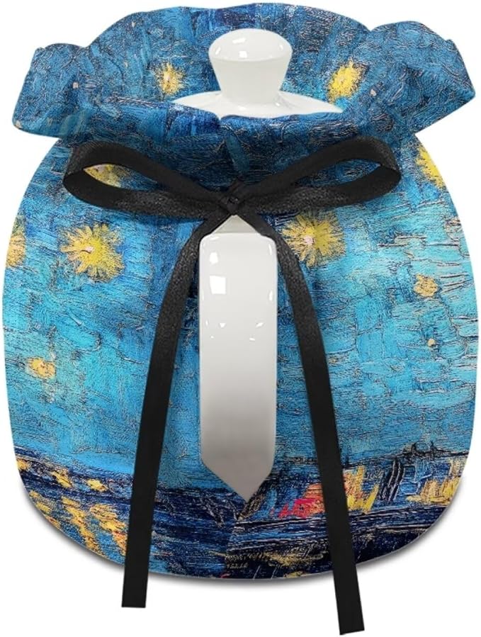 Starry Night Teapot Protector Decorative Dust Proof Teapot Cover with Insulation Pad to Keep Tea Warm for Home Kitchen Table Hotel Tea Party Restaurant
