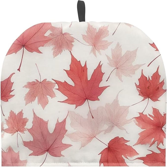 Thanksgiving Day Tea Kettle Cosy Fall Maple Leaves Teapot Covers Kitchen Kettle Dust Cover Tea Kettle Warmer Cover Teapot Dust Cover Teapot Cozy Room Decor Can Hung and Folded竊늋hite竊?"<div>