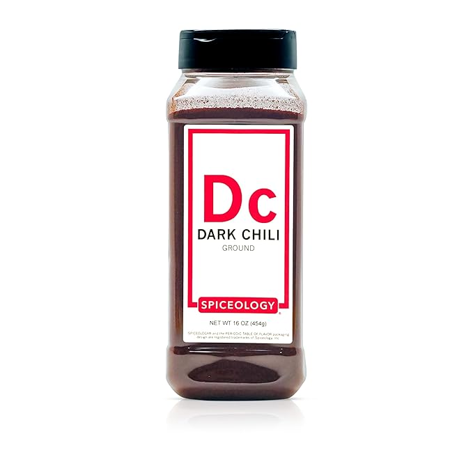 Spiceology ??Dark Chili Powder ??Rich, Smoky Chili Powder Blend for Tacos, Chili, BBQ Rubs, Mexican Recipes & Everyday Cooking ??Chef-Quality, Freshly Ground Seasoning ??16 oz