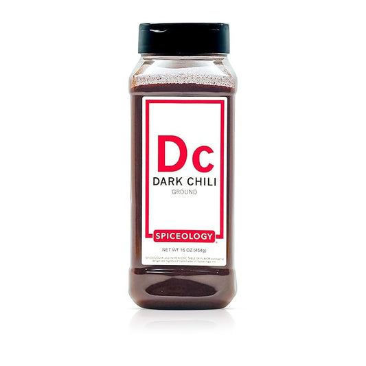 Spiceology ??Dark Chili Powder ??Rich, Smoky Chili Powder Blend for Tacos, Chili, BBQ Rubs, Mexican Recipes & Everyday Cooking ??Chef-Quality, Freshly Ground Seasoning ??16 oz