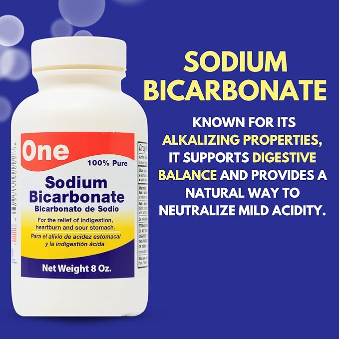 Arymar Pure Sodium Bicarbonate Powder, Natural Baking Soda for Cooking, Cleaning, Personal Care, and Pools, Food Grade, Aluminum-Free, 8 Oz