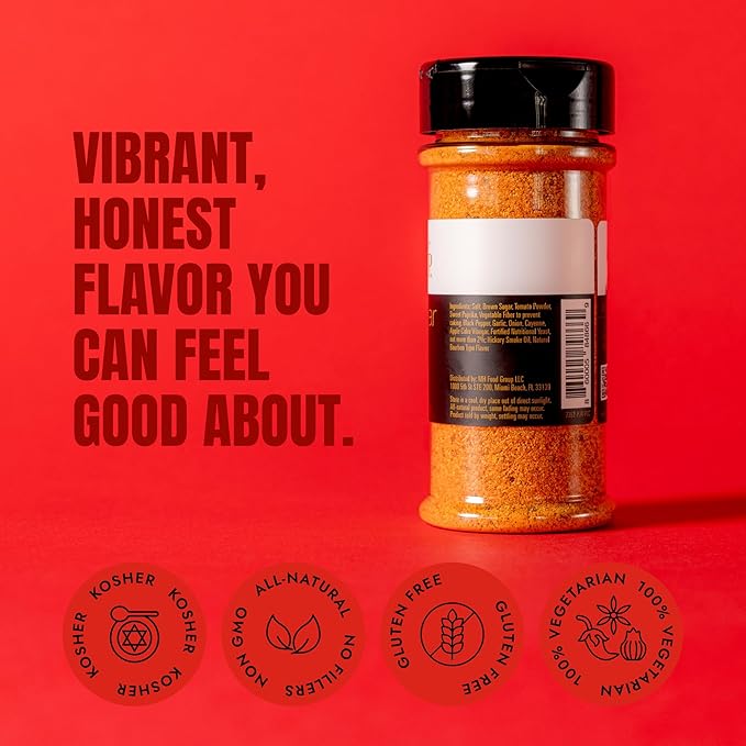 Brown Sugar Bourbon Seasoning - BBQ Rubs And spices For grilling - Gourmet Barbecue Seasoning With Bourbon And Brown Sugar - Perfect for Ribs, Chicken, Pork And Brisket- Spiced Up By Chef Calvin