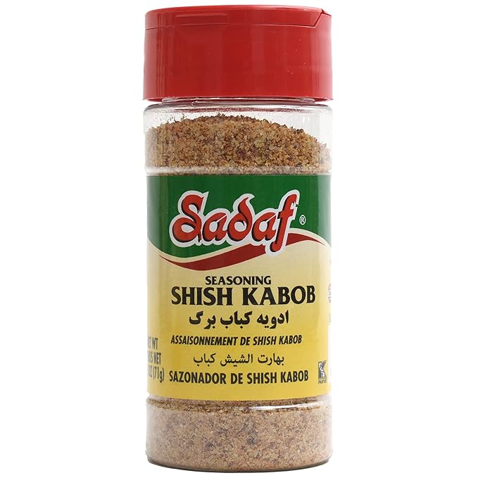 Sadaf Shish Kabob Seasoning 3x 2.5 oz. - Middle eastern and mediterranean kabob spices and seasonings mix - Kosher (Pack of 3)