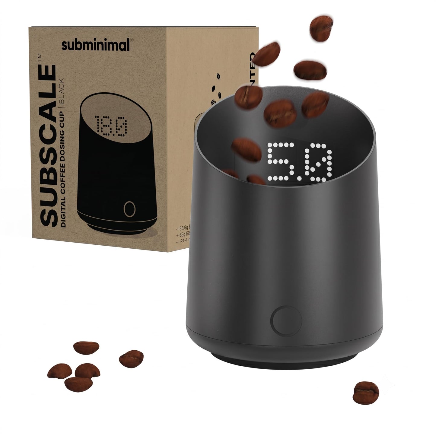 Subminimal SubScale Digital Dosing Cup with LED Display - Black