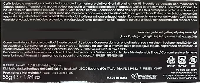 Italian Coffee for Espresso Lovers pods compatible with Nespresso Original machines, Italian Expresso capsules (100 Ristretto regular pods, 100 Count (Pack of 1))