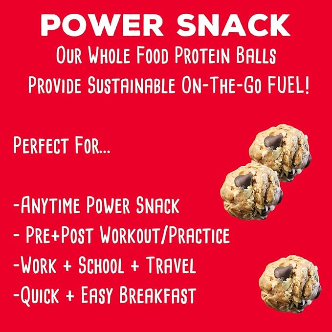 simplyFUEL Ultimate Protein Ball Variety Pack - Whole Food Balls with Probiotics - 8g Protein Snack - Gluten Free Energy Balls (5 Packs)