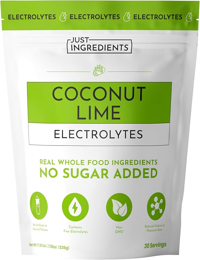 Coconut Lime Electrolytes ??30?‘Serving Hydration Drink Mix with Coconut Water, Sea Salt, and Trace Minerals ??Supports Hydration, Recovery, and Electrolyte Balance*
