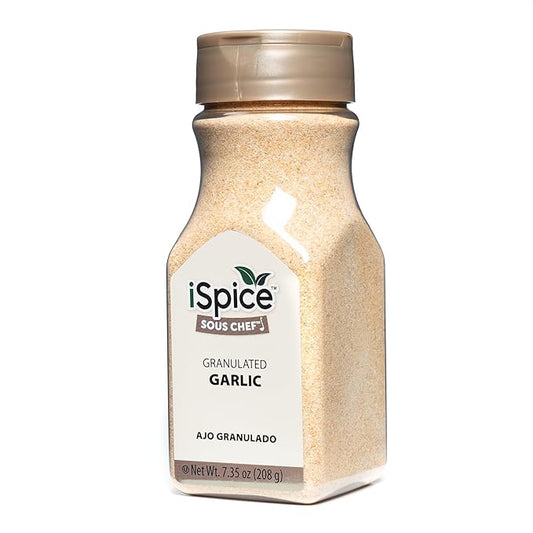 iSpice GARLIC GRANULATED | Ready to use | Premium Quality | 7.35oz (208g)
