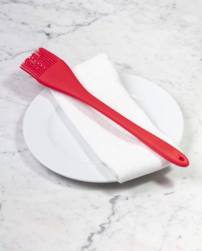 GIR: Get It Right Silicone Basting Brush – High Heat Resistant Kitchen Tool for Cooking, Grilling & Baking, Grill - 14 IN, Red