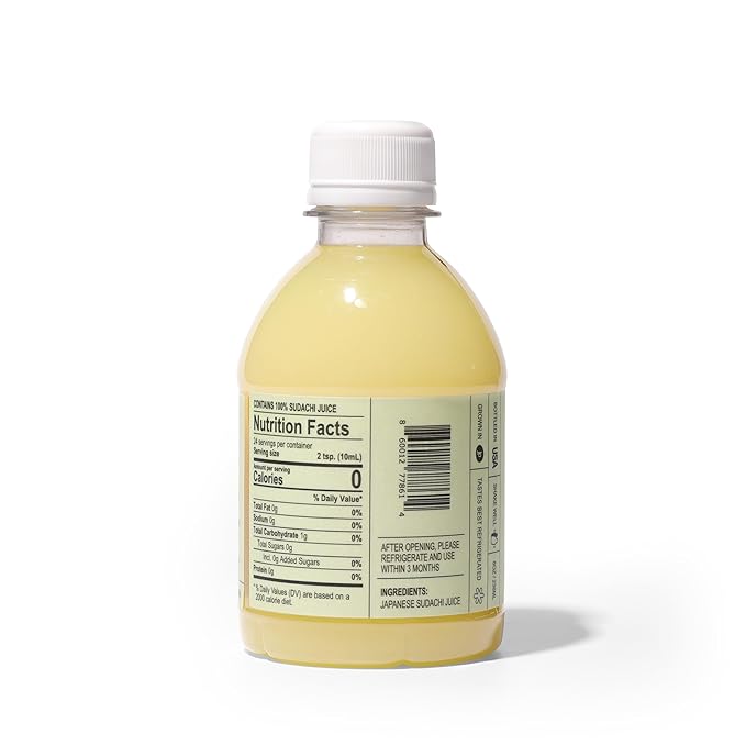 YUZUCO - 100% Cold-Pressed Juice - 8oz Premium Sudachi Juice from Japan - Bottled in California