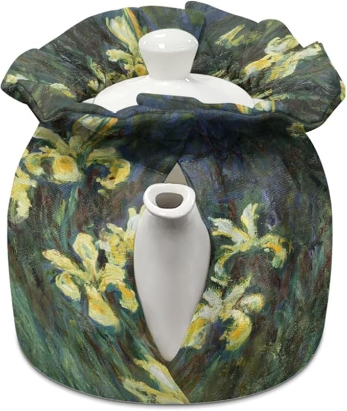 Starry Night Oil Painting Tea Cosy Cover of Teapots Tea Cozy Dust Cover Insulated Breakfast Teapots Kitchen Tea Pots Tea Cozy Kettle Cover for Housewife Tea Lover Gifts