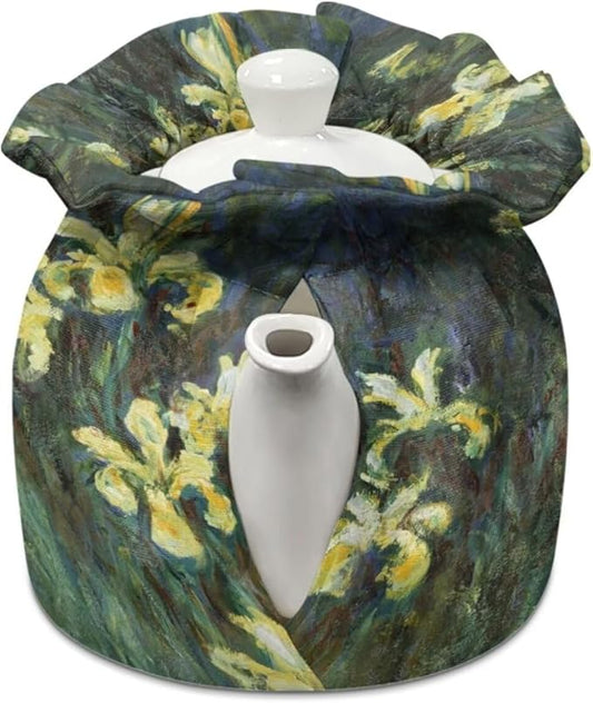 Starry Night Oil Painting Tea Cosy Cover of Teapots Tea Cozy Dust Cover Insulated Breakfast Teapots Kitchen Tea Pots Tea Cozy Kettle Cover for Housewife Tea Lover Gifts