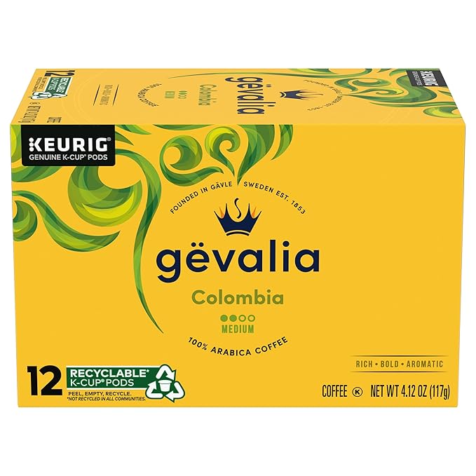 Gevalia Colombian Coffee K-Cup Pods 12 ct. Box (Pack of 3)