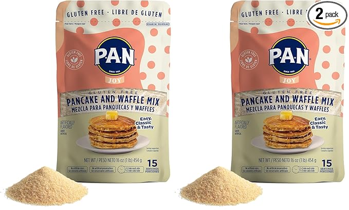 P.A.N Pancake and Waffle Mix ??Gluten Free 1 lb. (Pack of 2)
