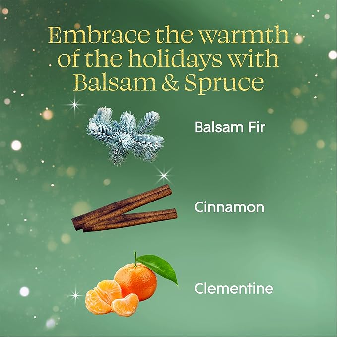 Glade Automatic Spray Refill, Balsam & Spruce, Scented Air Freshener for Home and Bathroom, 6.2 Oz, 2 Count