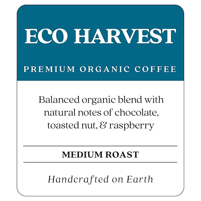 Copper Moon Medium Roast Whole Bean Coffee, Medium Roast, Eco Harvest Organic Blend, 2 Lb