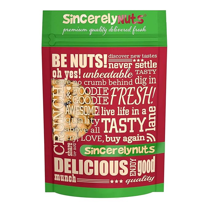 Sincerely Nuts - Raw Cashews Whole and Unsalted | Healthy Snack, Source of Protein | Keto and Paleo Friendly Gourmet Quality Vegan | Cashew Nuts 2(LB) Bag