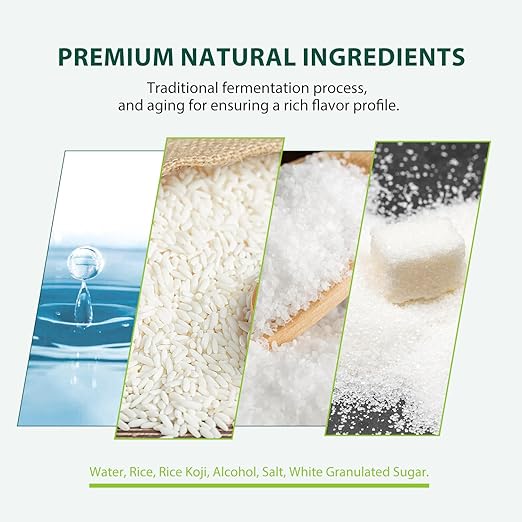 Soeos Mirin, Japanese Cooking Wine, 1.8 L (Pack of 1), Mirin Rice Wine, Authentic Natural Sugar Sweet Rice Cooking Wine for Cooking, Condiments, Seasoning Homemade Sauces, Japanese Seasoning