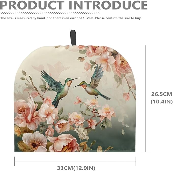 Generic Hudotybom Cute Hummingbird Tea Cozy for Teapot Insulated Large Teapot Cover to Keep Warm Tea Kettle Cover Machine Washable Coffee Pot Cloth Covers Kitchen Home Decorations for Housewife Mom