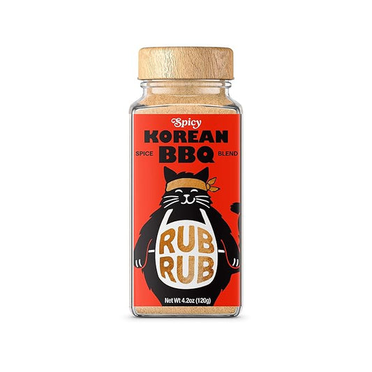 RubRub Spicy Korean BBQ Rub ??Seasons Like a Spice, Finishes Like a Sauce ??Bold, Smoky Heat with a Slightly Sweet Finish ??Perfect for Chicken, Seafood, Veggies & Rice ??Restaurant-Quality Korean BBQ at Home