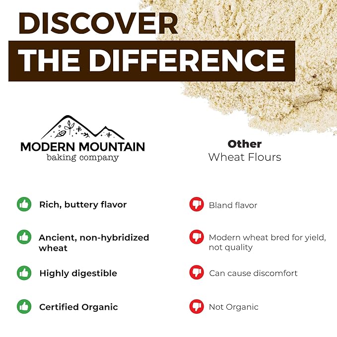 KAMUT Flour (3 lb) Whole Wheat Flour, Great for Whole Grain Bread and Baking, All-Natural, USDA Organic, OU Kosher Certified, Milled from Ancient Grain, Bulk Resealable Pouch