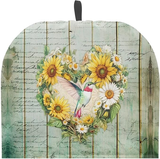 Hummingbird Tea Cozy for Teapot Insulated Vintage Rose Tea Cosy for Teapot Super Soft Tea Cozies Kettle Quilt for Table Hotel Tea Party Restaurant Ideal Gifts for Mother Housewife