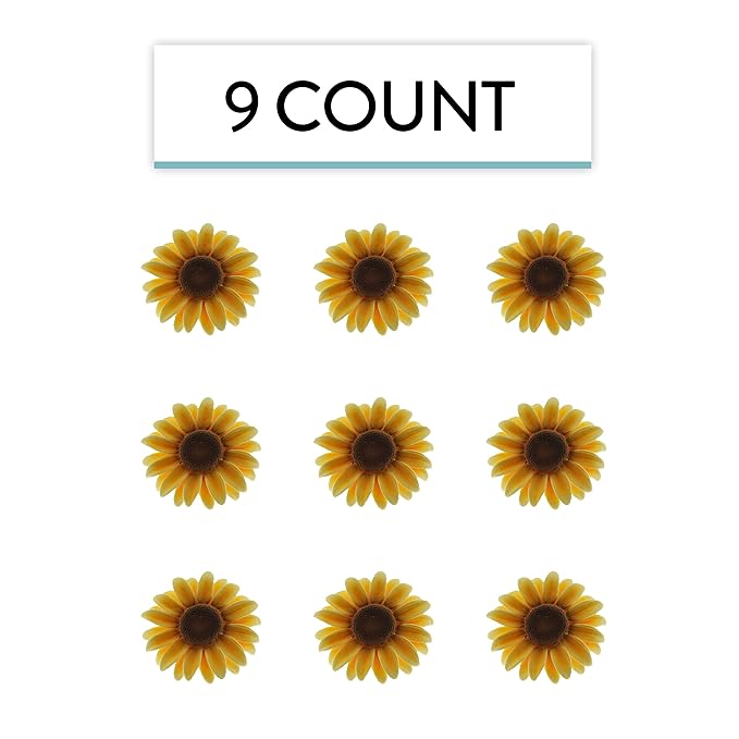 Global Sugar Art Sunflower Sugar Cake Flowers, 3 Count by Chef Alan Tetreault