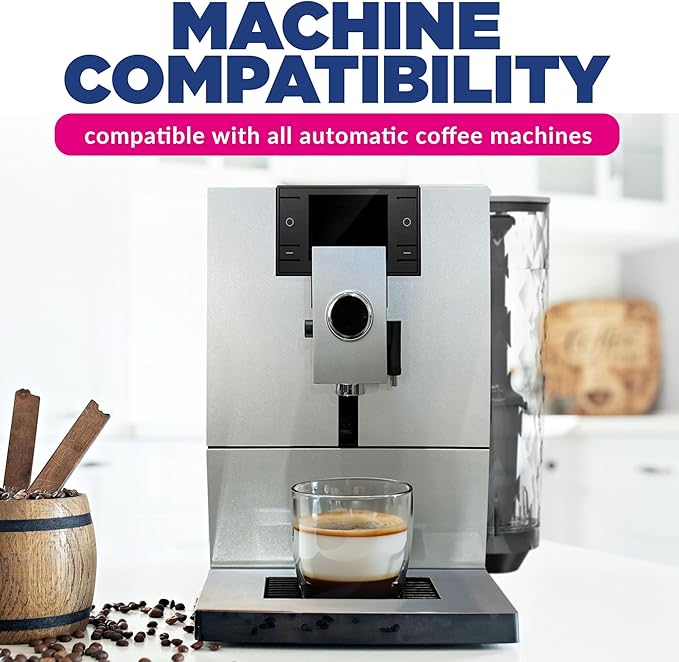 [45 Count, 180g Bottle] Milk System Cleaning Tablets for Automatic Coffee Machines - Compatible with Jura Automatic Coffee Machines - Includes Cleaning, Descaling Tablets, and Milk System Cleaner