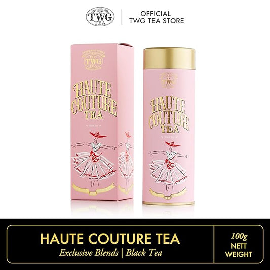 TWG Tea | Haute Couture Tea | Black Tea | Caramel & Rose | Haute Couture Tin, 100g | Gift Set
