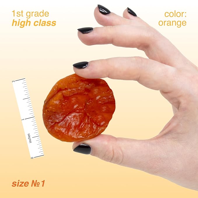 Arashan Apricots – Delicious Dried Apricot Fruit, MOST Delectable Dry Apricot In The World! Grown In The Ferghana Valley In Kyrgyzstan – Apricots Dried | Sundried, Pitted, No Sugar Added (1 LB)